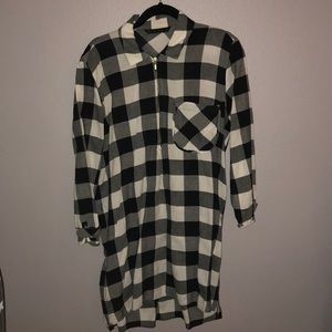 Zara Plaid Zipper Dress
